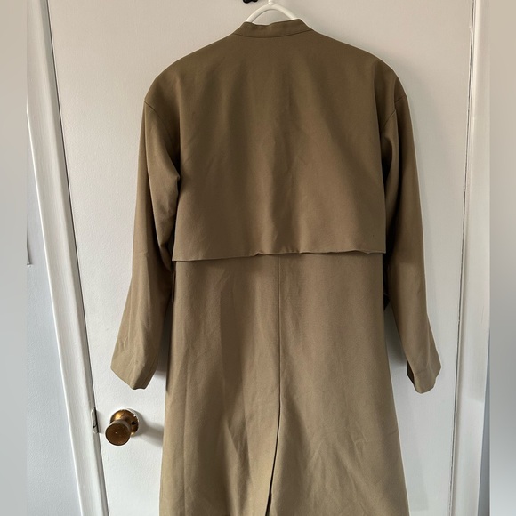 Monki Trendy Trench Cost Olive Green Size Xsmall - Picture 6 of 6